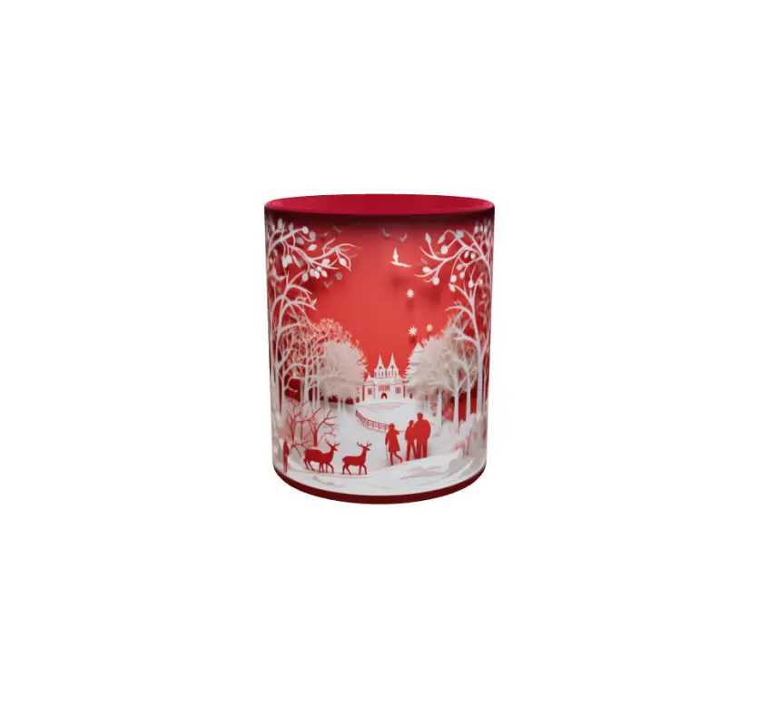 Iarna decor, cana din ceramica, 330ml, model cgs1800v